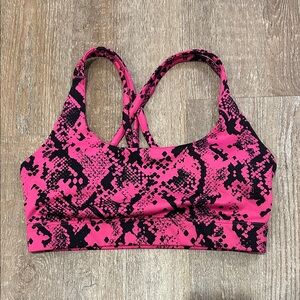 JoyLab Pink and Black Patterned Bra